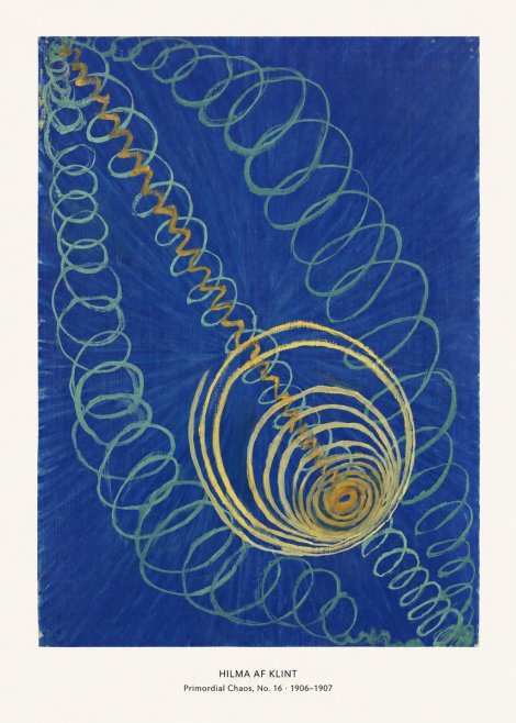 Hilma af Klint Primordial Chaos, No. 16 No6 - Poster