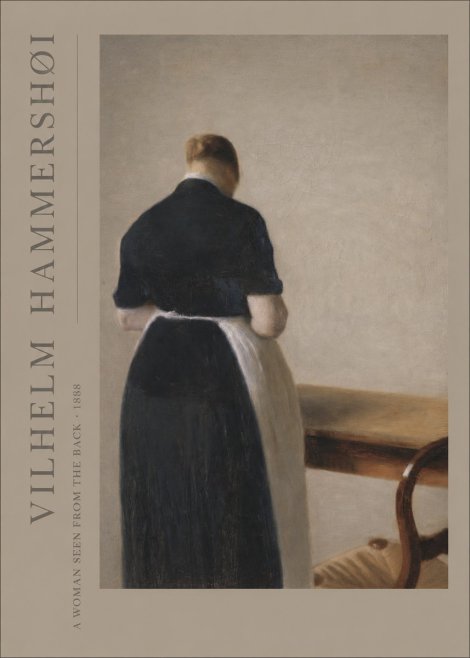 Vilhelm Hammershøi A Woman Seen from the Back No2 - Poster