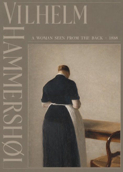Vilhelm Hammershøi A Woman Seen from the Back No4 - Poster