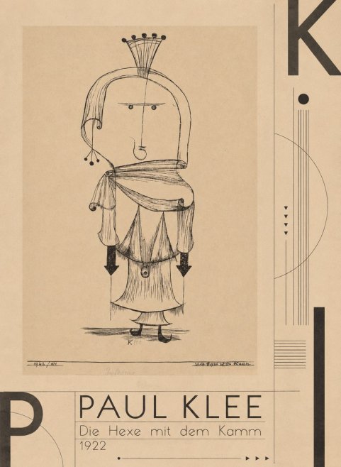 Paul Klee Die Hexe Mit Dem Kamm No3 - Poster