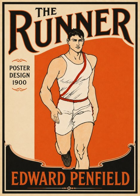 Edward Penfield The Runner No6 - Poster