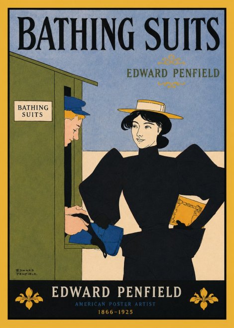 Edward Penfield Bathing Suits No3 - Poster