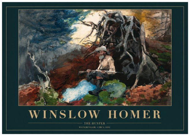 Winslow Homer The Hunter No2 - Poster