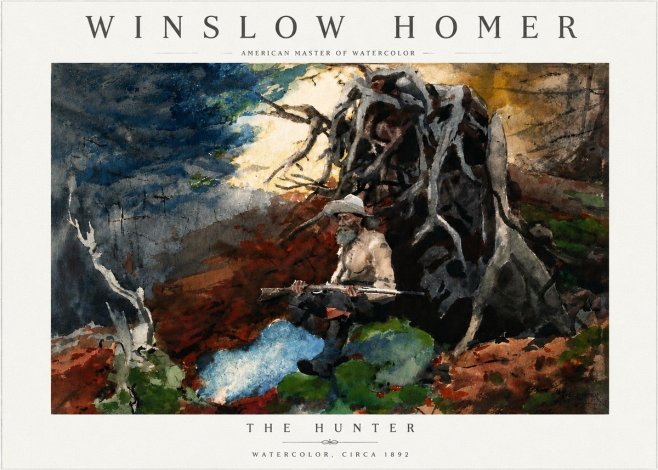 Winslow Homer The Hunter No6 - Poster