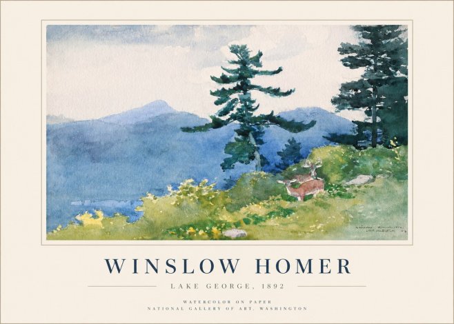 Winslow Homer Lake George, 1892 No1 - Poster