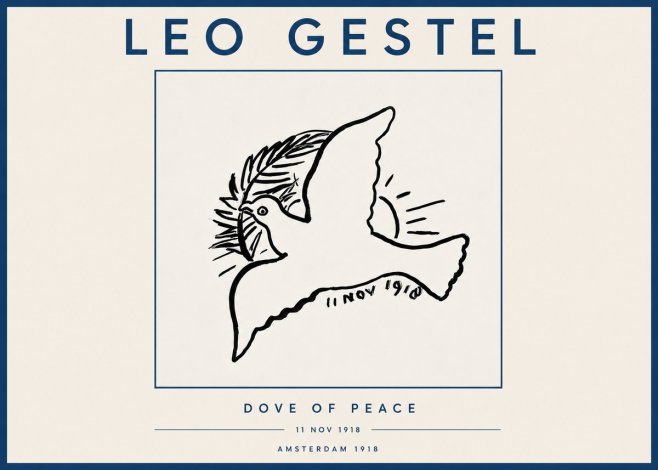 Leo Gestel Dove of Peace No4 - Poster