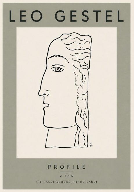 Leo Gestel Profile No3 - Poster