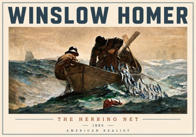 Winslow Homer The Herring Net I No5 - Poster