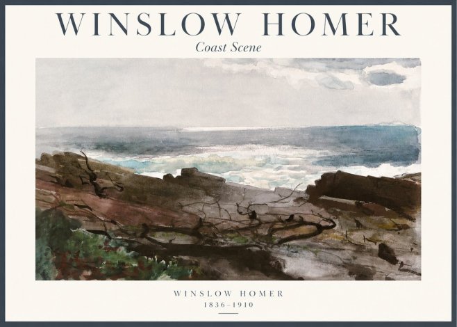 Winslow Homer Coast Scene No1 - Poster