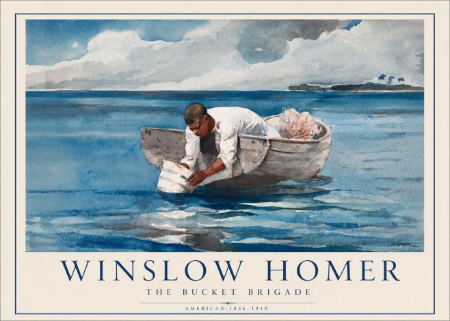 Winslow Homer The Bucket Brigade No5 - Poster
