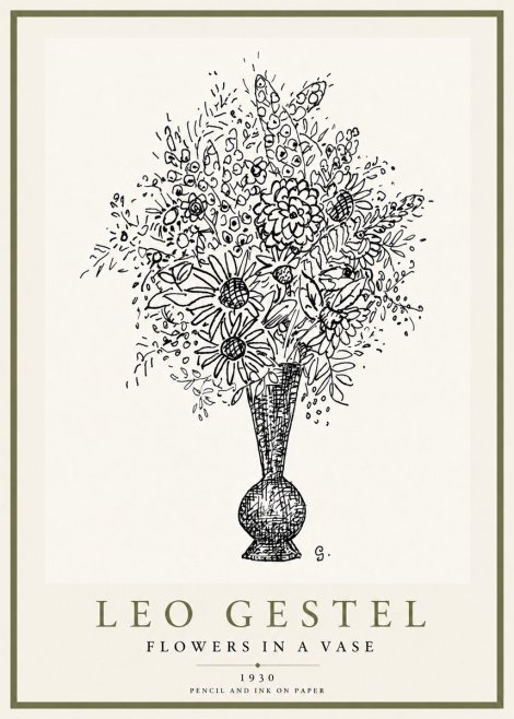 Leo Gestel Flowers in a Vase No3 - Poster