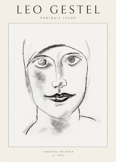 Leo Gestel Portrait Study I No1 - Poster