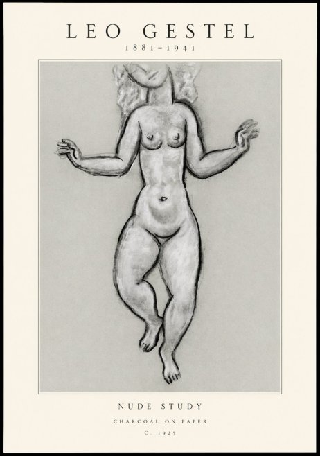 Leo Gestel Nude Study No1 - Poster