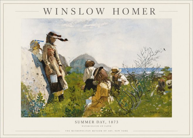 Winslow Homer Summer Day, 1873 No3 - Poster