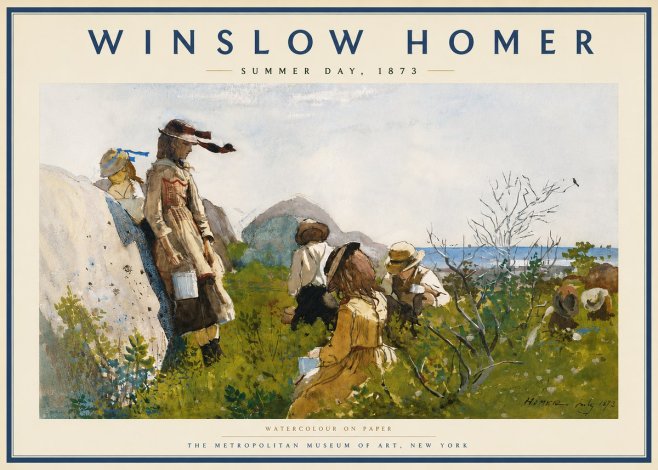 Winslow Homer Summer Day, 1873 No5 - Poster