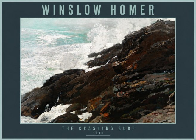 Winslow Homer The Crashing Surf No2 - Poster