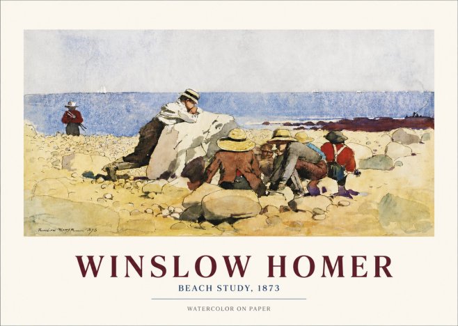 Winslow Homer Beach Study No3 - Poster
