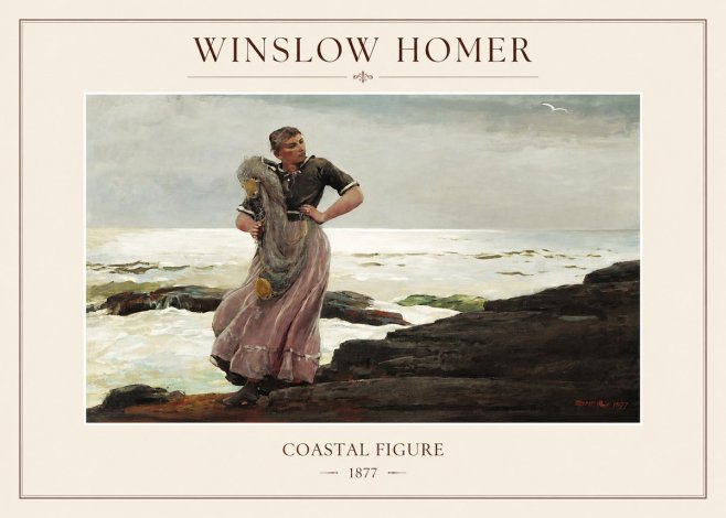 Winslow Homer Coastal Figure No1 - Poster