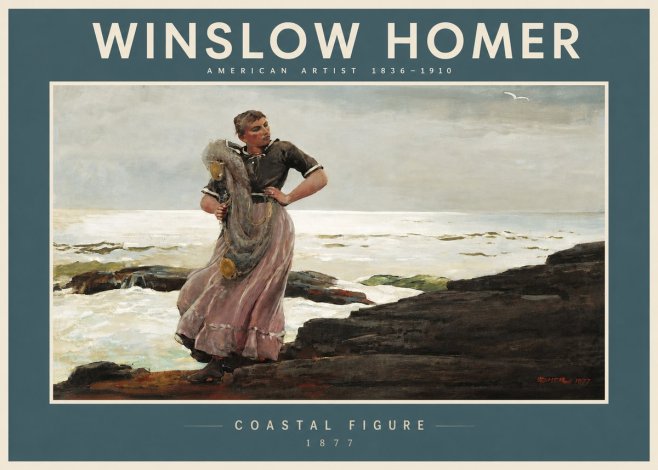 Winslow Homer Coastal Figure No4 - Poster