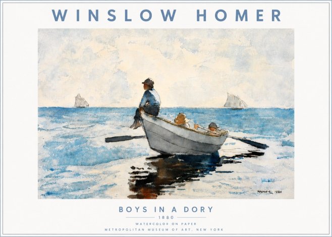 Winslow Homer Boys in a Dory I No5 - Poster