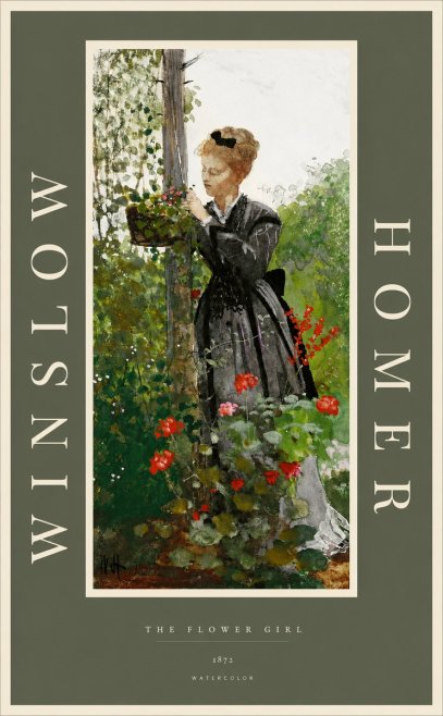 Winslow Homer The Flower Girl No2 - Poster