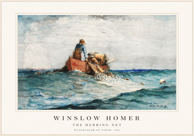 Winslow Homer The Herring Net II No1 - Poster