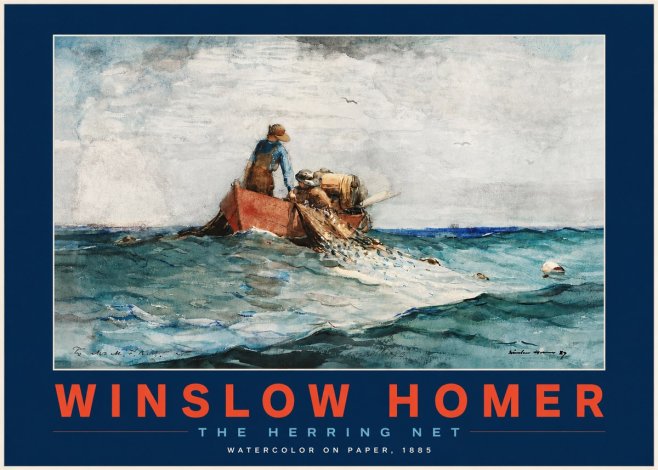 Winslow Homer The Herring Net II No3 - Poster