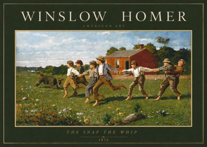 Winslow Homer The Snap the Whip No2 - Poster