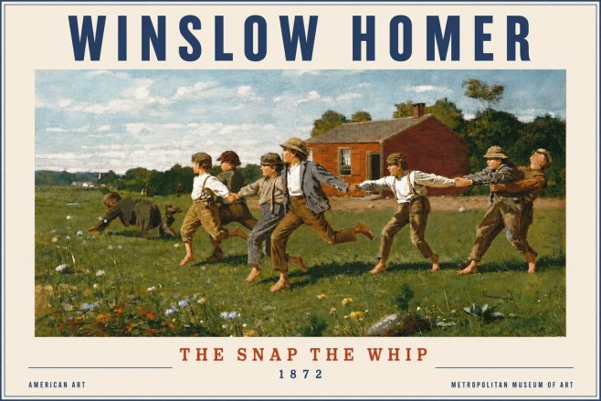 Winslow Homer The Snap the Whip No3 - Poster