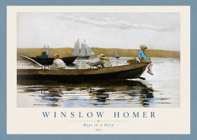 Winslow Homer Boys in a Dory II No6 - Poster