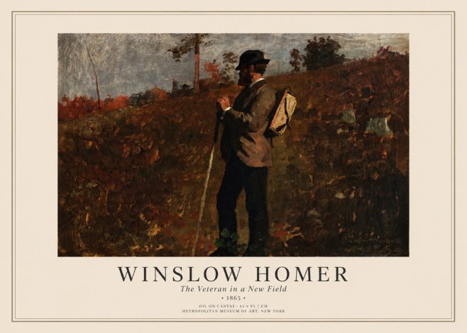 Winslow Homer The Veteran in a New Field No1 - Poster