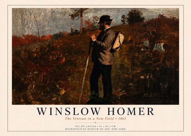 Winslow Homer The Veteran in a New Field No4 - Poster
