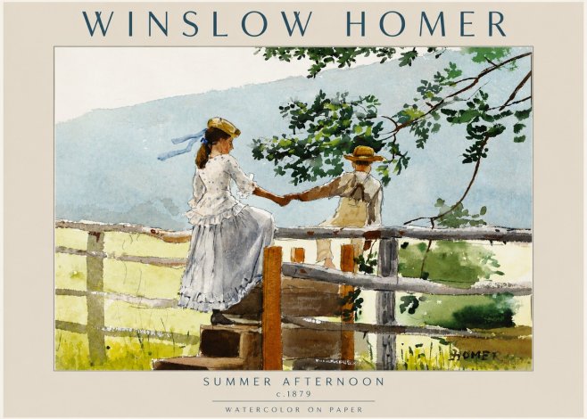 Winslow Homer Summer Afternoon No6 - Poster