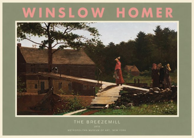 Winslow Homer The Breezemill No2 - Poster
