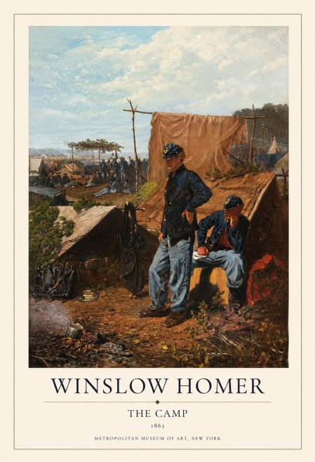 Winslow Homer The Camp No1 - Poster