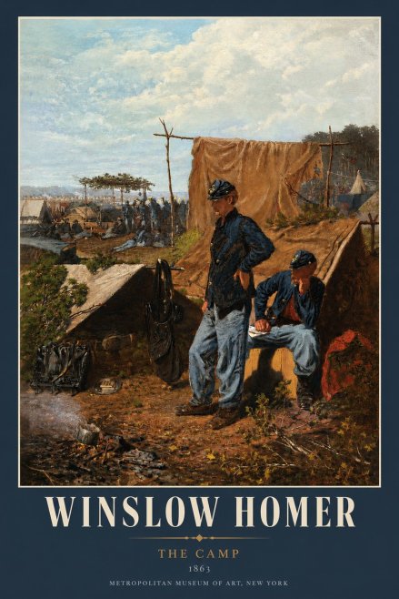 Winslow Homer The Camp No2 - Poster