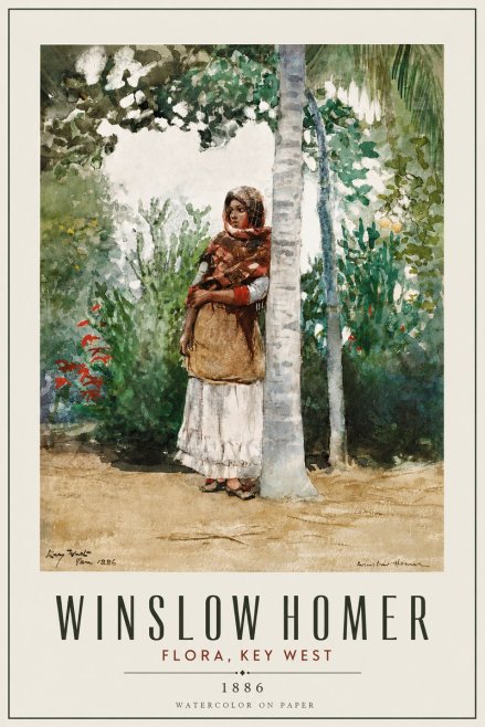 Winslow Homer Flora, Key West No5 - Poster