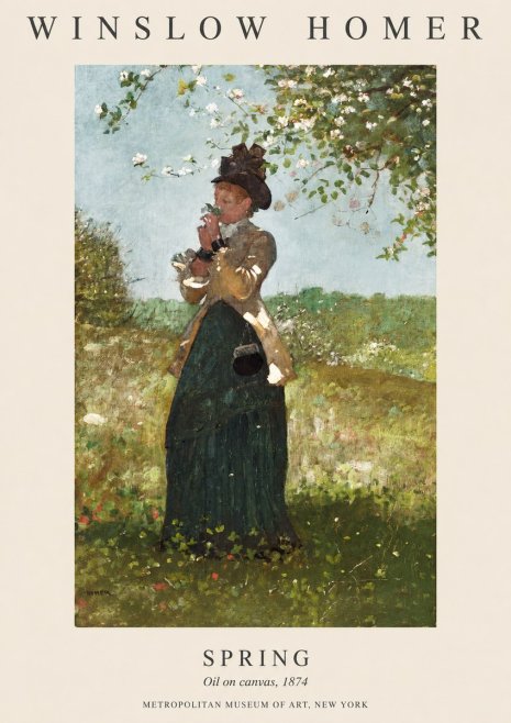 Winslow Homer Spring No1 - Poster