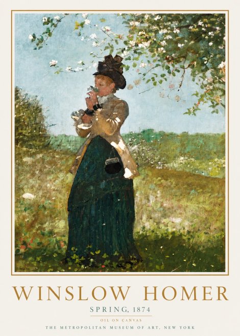 Winslow Homer Spring No3 - Poster