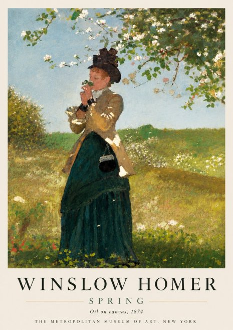 Winslow Homer Spring No4 - Poster