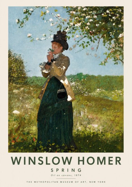 Winslow Homer Spring No6 - Poster