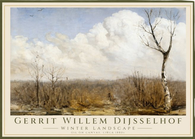 Gerrit Willem Dijsselhof Winter Landscape No3 - Poster