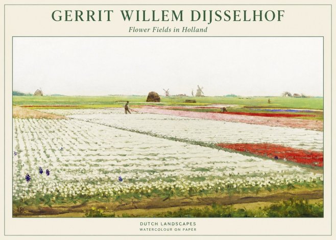 Gerrit Willem Dijsselhof Bulb Fields Near Hillegom No2 - Poster
