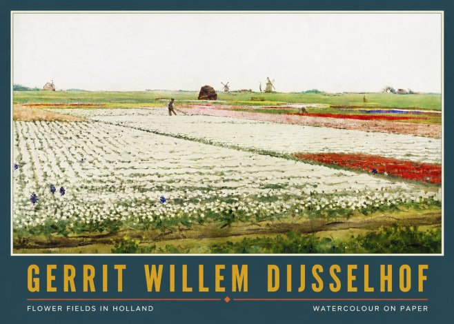 Gerrit Willem Dijsselhof Bulb Fields Near Hillegom No6 - Poster