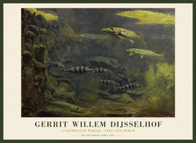 Gerrit Willem Dijsselhof Underwater Life No2 - Poster