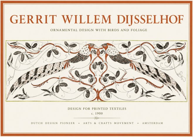 Gerrit Willem Dijsselhof Ornamental Design with Birds and Foliage No1 - Poster