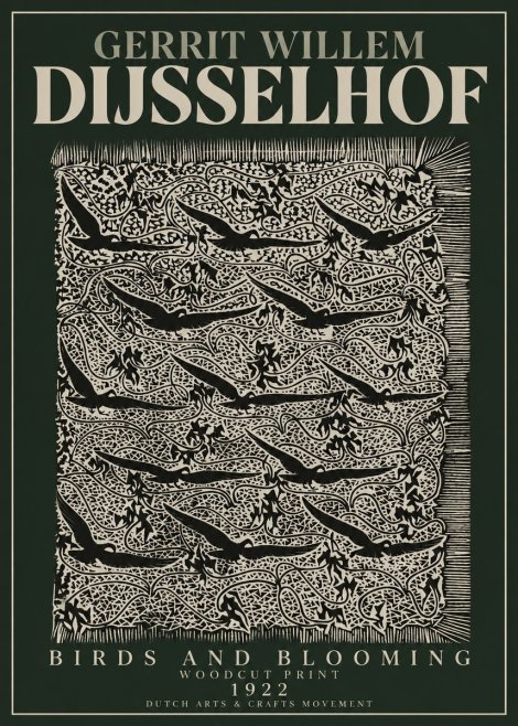 Gerrit Willem Dijsselhof Decorative Design No4 - Poster