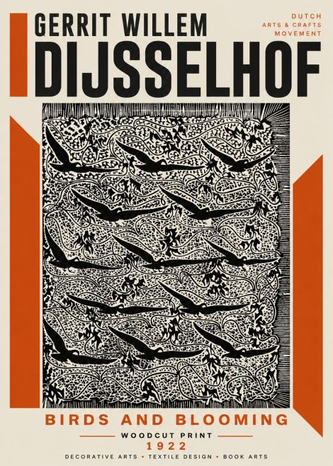 Gerrit Willem Dijsselhof Decorative Design No6 - Poster