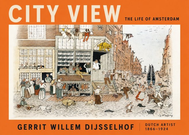 Gerrit Willem Dijsselhof Street Scene in Amsterdam No3 - Poster