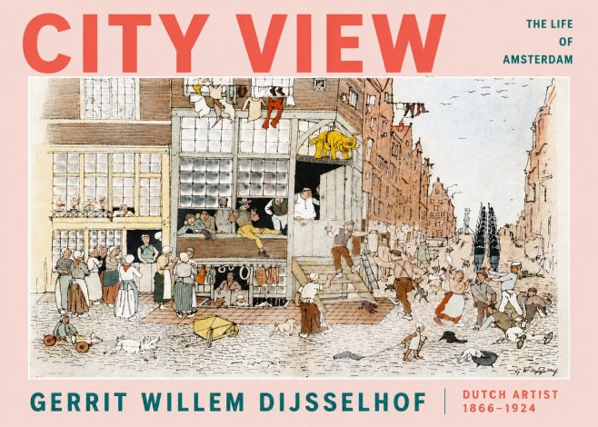 Gerrit Willem Dijsselhof Street Scene in Amsterdam No5 - Poster